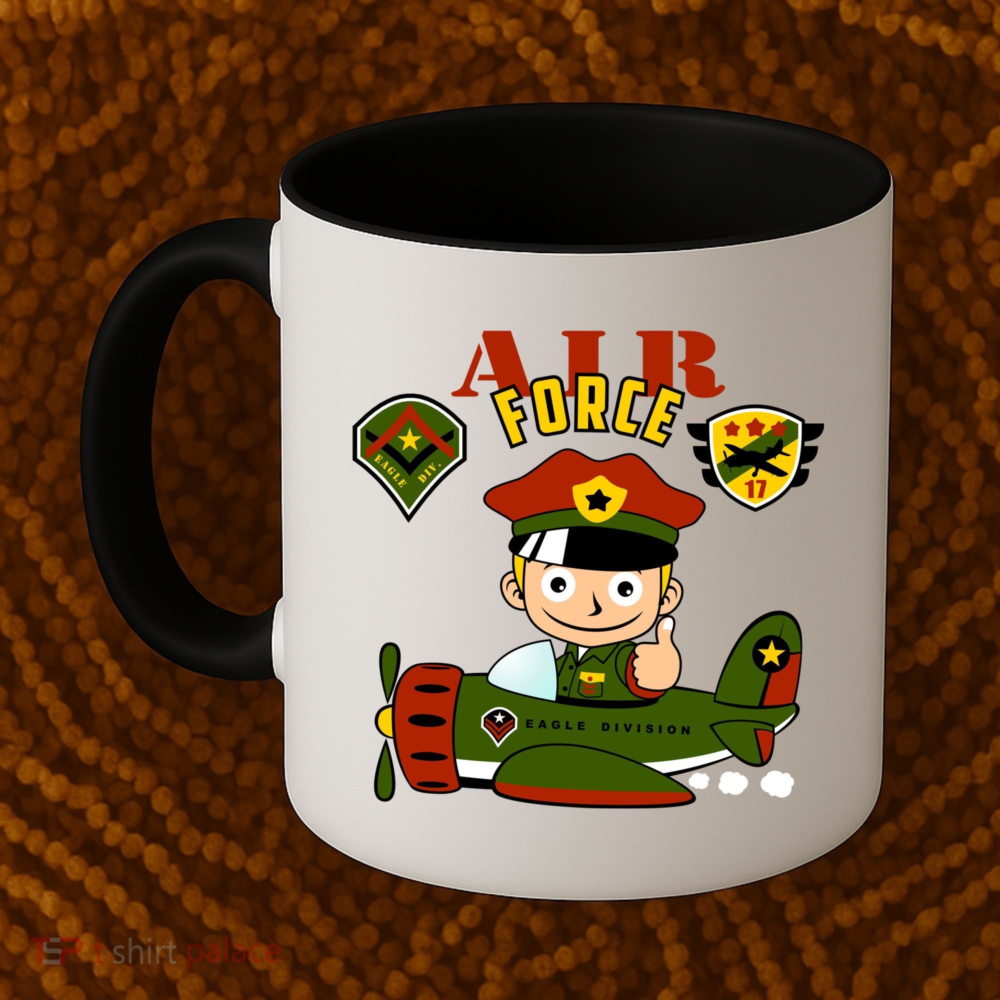 Air Force Pilot Boy Cartoon Coffee Mug