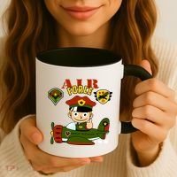 Air Force Pilot Boy Cartoon Coffee Mug thumb 3