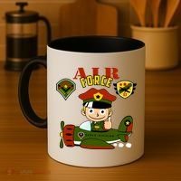 Air Force Pilot Boy Cartoon Coffee Mug thumb 4