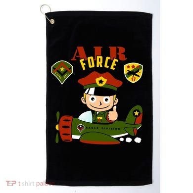Air Force Pilot Boy Cartoon Golf Towel