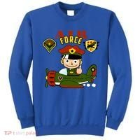 Air Force Pilot Boy Cartoon Sweatshirt thumb 0