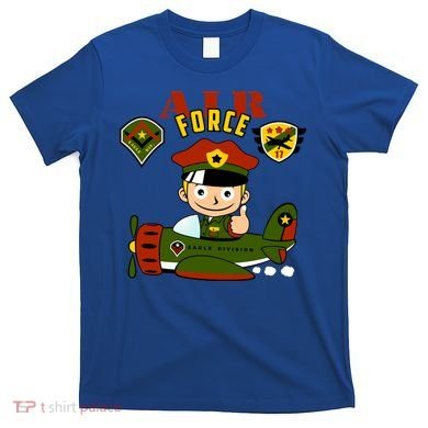 Air Force Pilot Boy Cartoon T-Shirt