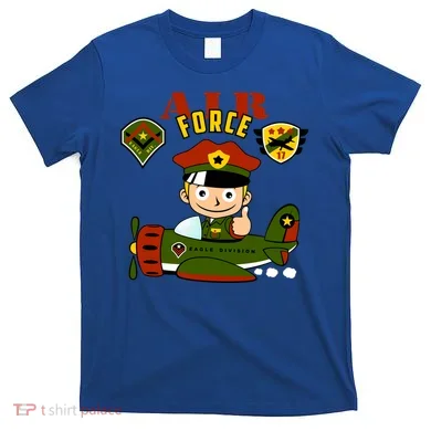 Air Force Pilot Boy Cartoon T-Shirt