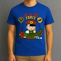 Air Force Pilot Boy Cartoon T-Shirt thumb 3