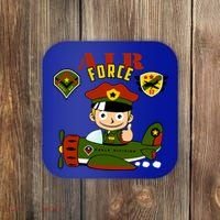 Air Force Pilot Boy Cartoon Coaster thumb 0