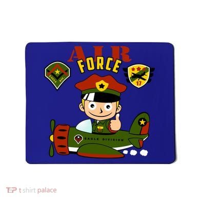 Air Force Pilot Boy Cartoon Mousepad