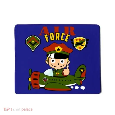 Air Force Pilot Boy Cartoon Mousepad