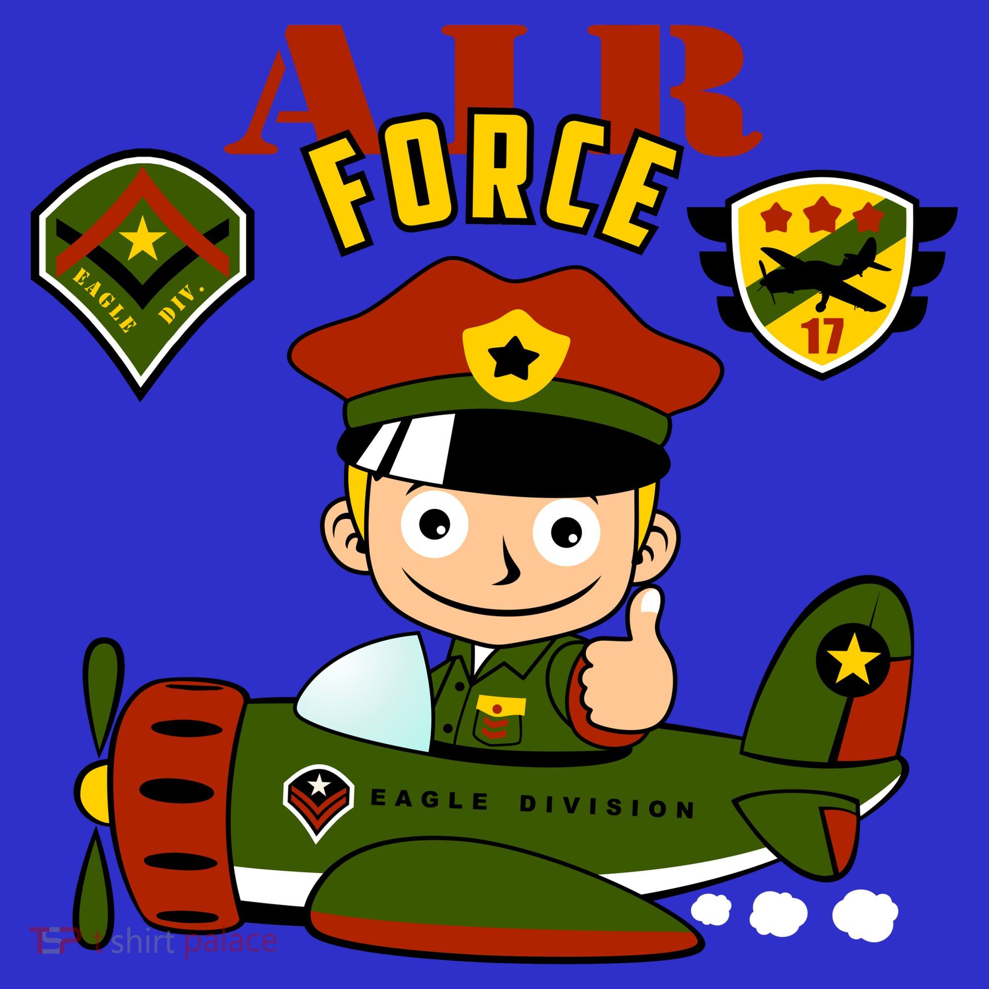 Air Force Pilot Boy Cartoon Women's Tank Top