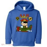 Air Force Pilot Boy Cartoon Toddler Hoodie thumb 0