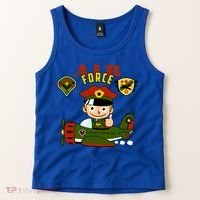 Air Force Pilot Boy Cartoon Tank Top thumb 2
