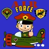 Air Force Pilot Boy Cartoon Women's T-Shirt thumb 6