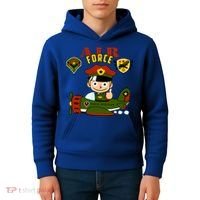 Air Force Pilot Boy Cartoon Kids Hoodie thumb 4