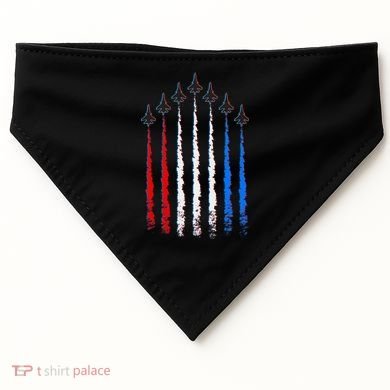 AIr Force Red White & Blue Trail USA-Made Doggie Bandana