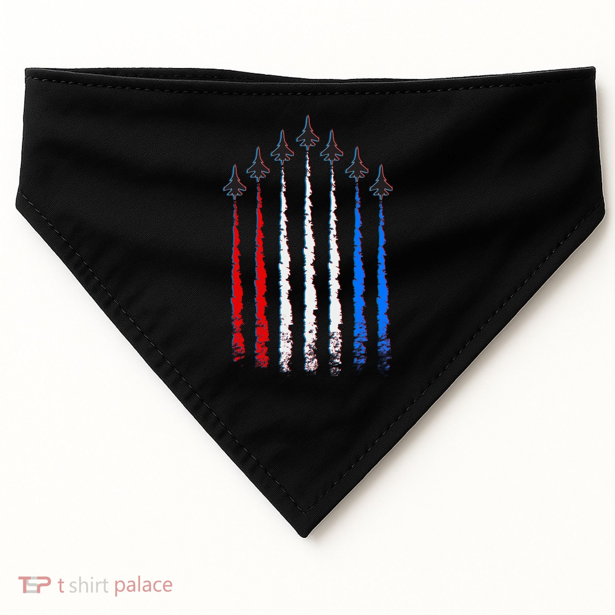 AIr Force Red White & Blue Trail USA-Made Doggie Bandana