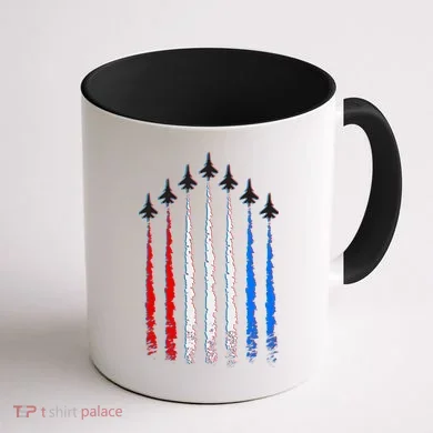 AIr Force Red White & Blue Trail Coffee Mug back