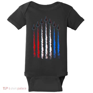 AIr Force Red White & Blue Trail Baby Bodysuit