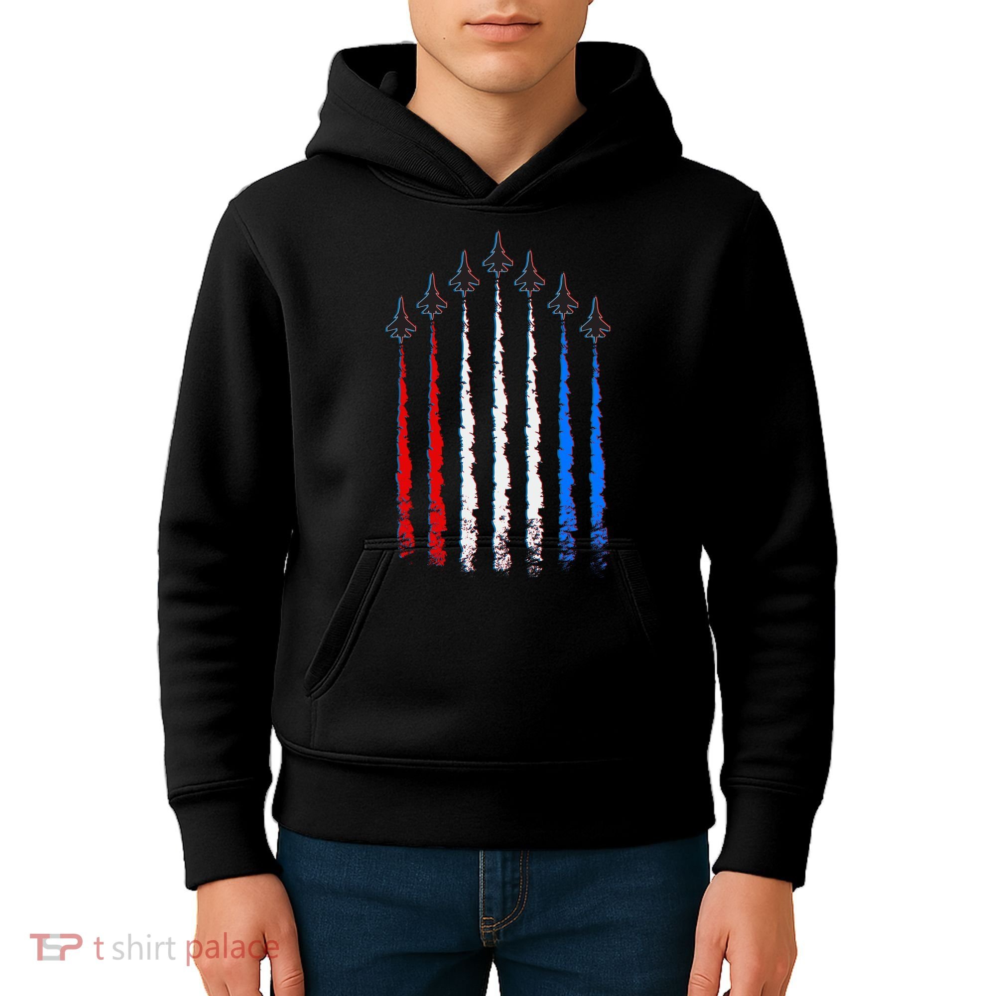 AIr Force Red White & Blue Trail Kids Hoodie