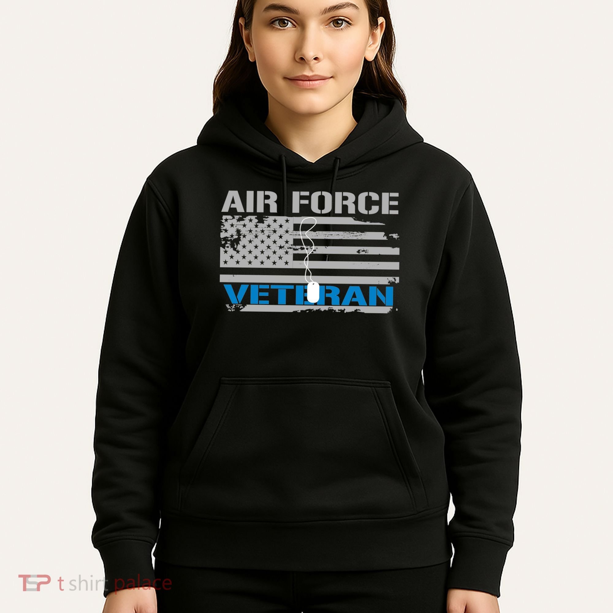 Air Force Veteran Flag Hoodie