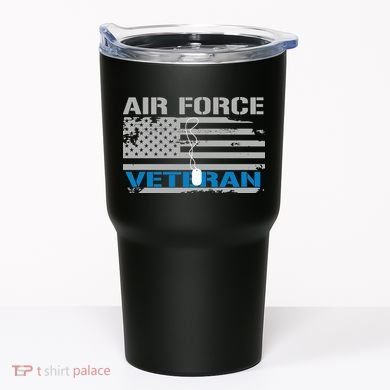Air Force Veteran Flag Tumbler