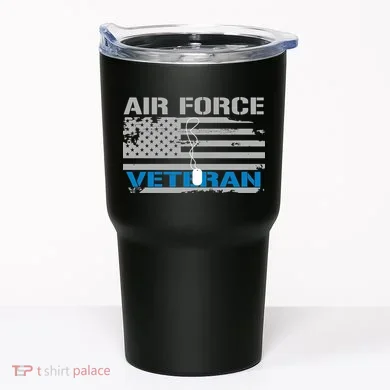 Air Force Veteran Flag Tumbler