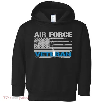 Air Force Veteran Flag Toddler Hoodie