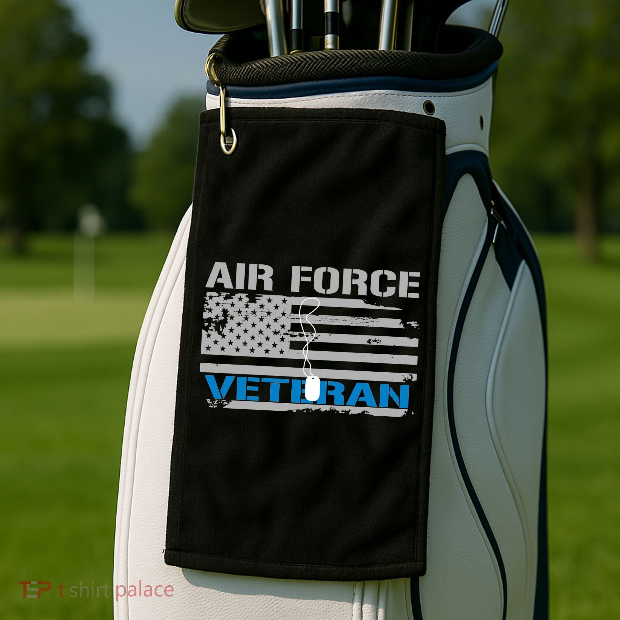 Air Force Veteran Flag Golf Towel