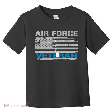 Air Force Veteran Flag Toddler T-Shirt