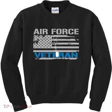 Air Force Veteran Flag Kids Sweatshirt