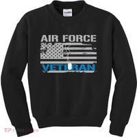Air Force Veteran Flag Kids Sweatshirt thumb 0
