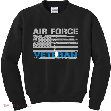 Air Force Veteran Flag Kids Sweatshirt