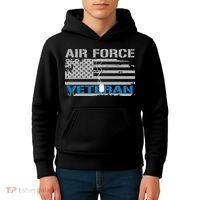 Air Force Veteran Flag Kids Hoodie thumb 4