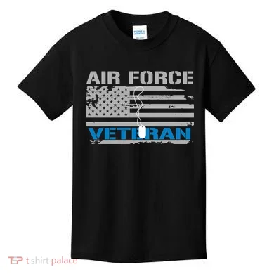 Air Force Veteran Flag Kids T-Shirt