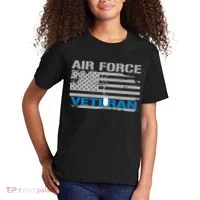 Air Force Veteran Flag Kids T-Shirt thumb 2