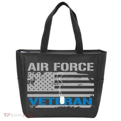 Air Force Veteran Flag Tote Bag