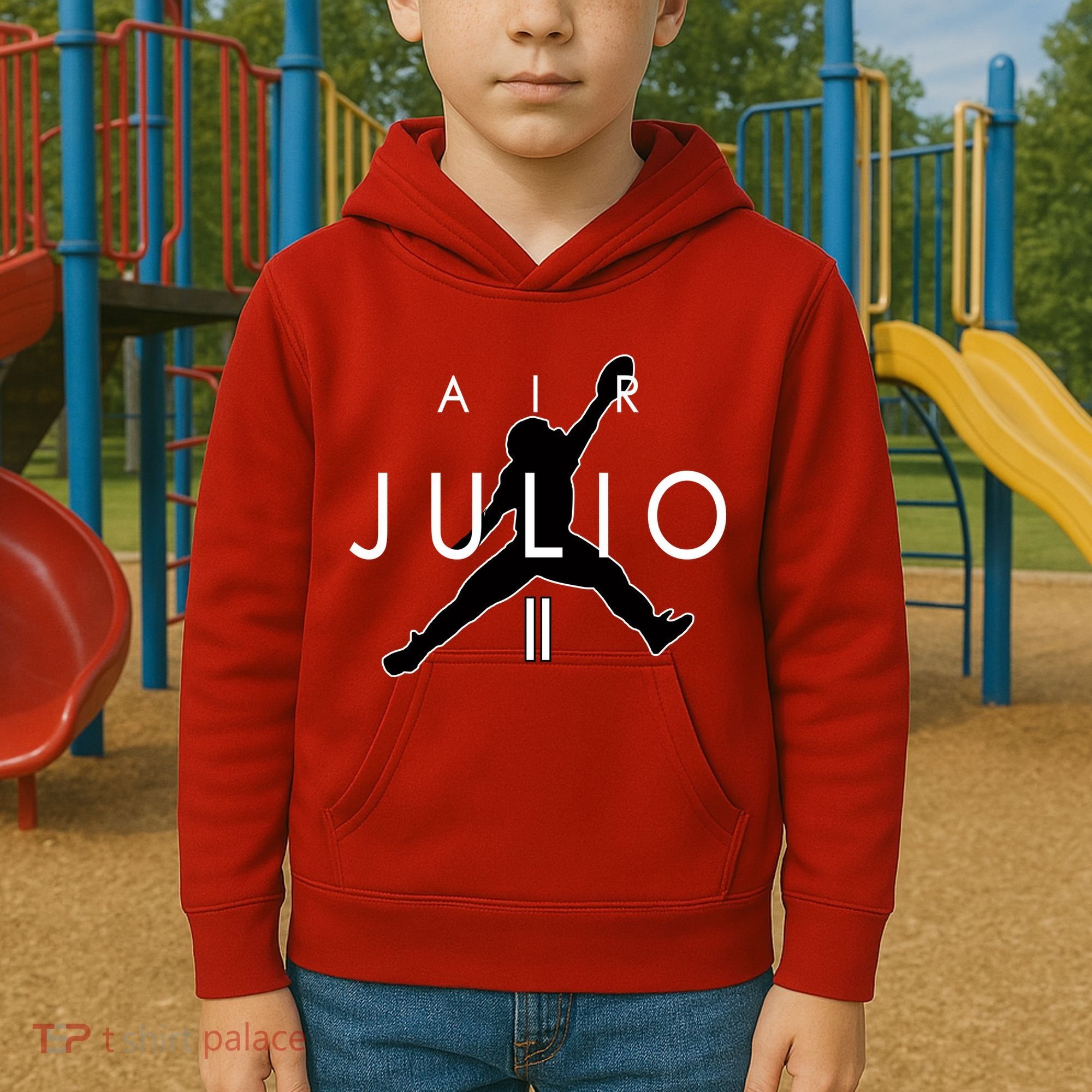 Air Julio Football Atlanta Fan Kids Hoodie