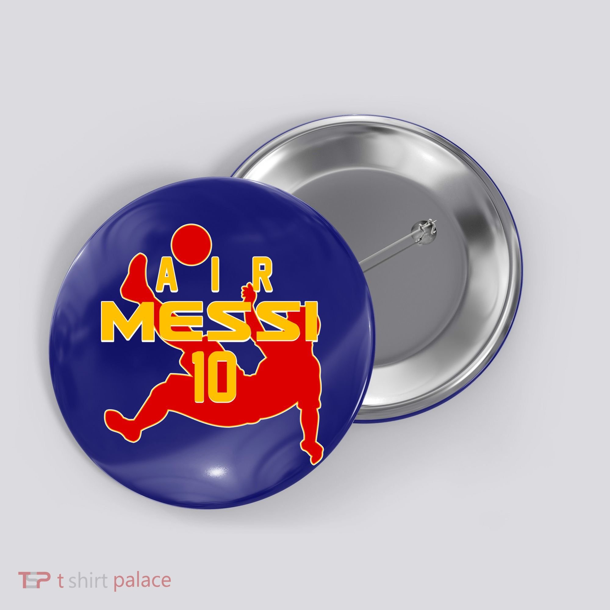Air Messi No 10 Spain Soccer Futbol Button