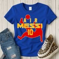 Air Messi No 10 Spain Soccer Futbol Women's T-Shirt thumb 3