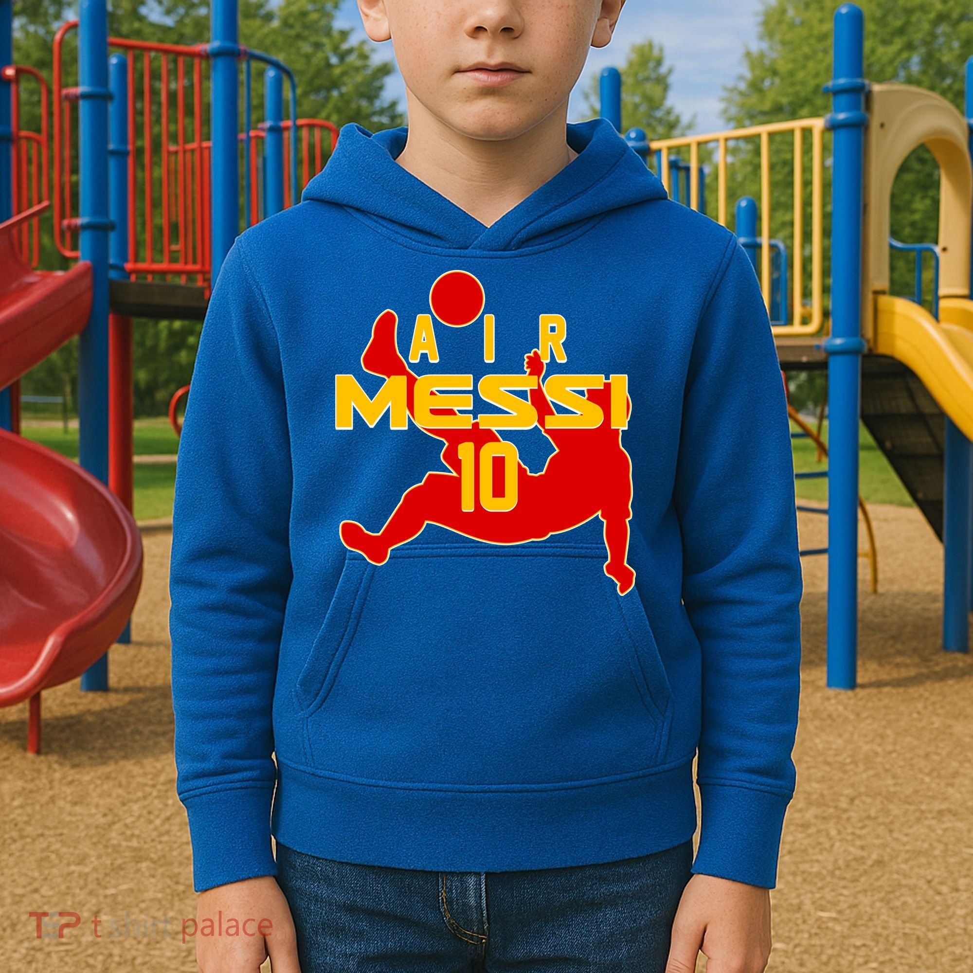 Air Messi No 10 Spain Soccer Futbol Kids Hoodie