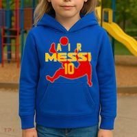Air Messi No 10 Spain Soccer Futbol Kids Hoodie thumb 3