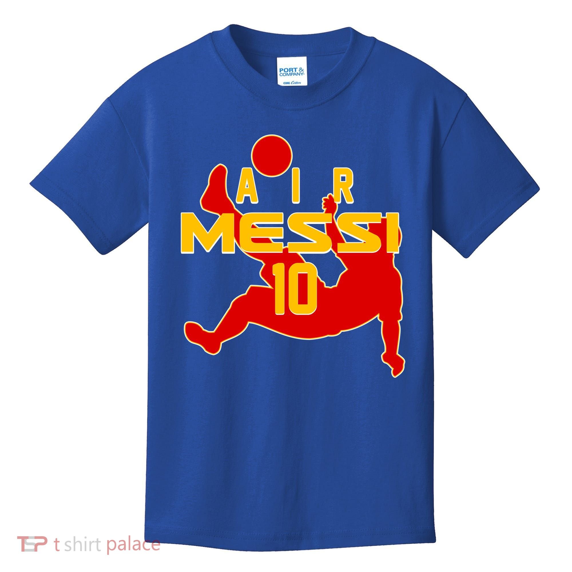 Air Messi No 10 Spain Soccer Futbol Kids T-Shirt
