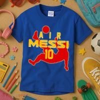 Air Messi No 10 Spain Soccer Futbol Kids T-Shirt thumb 3