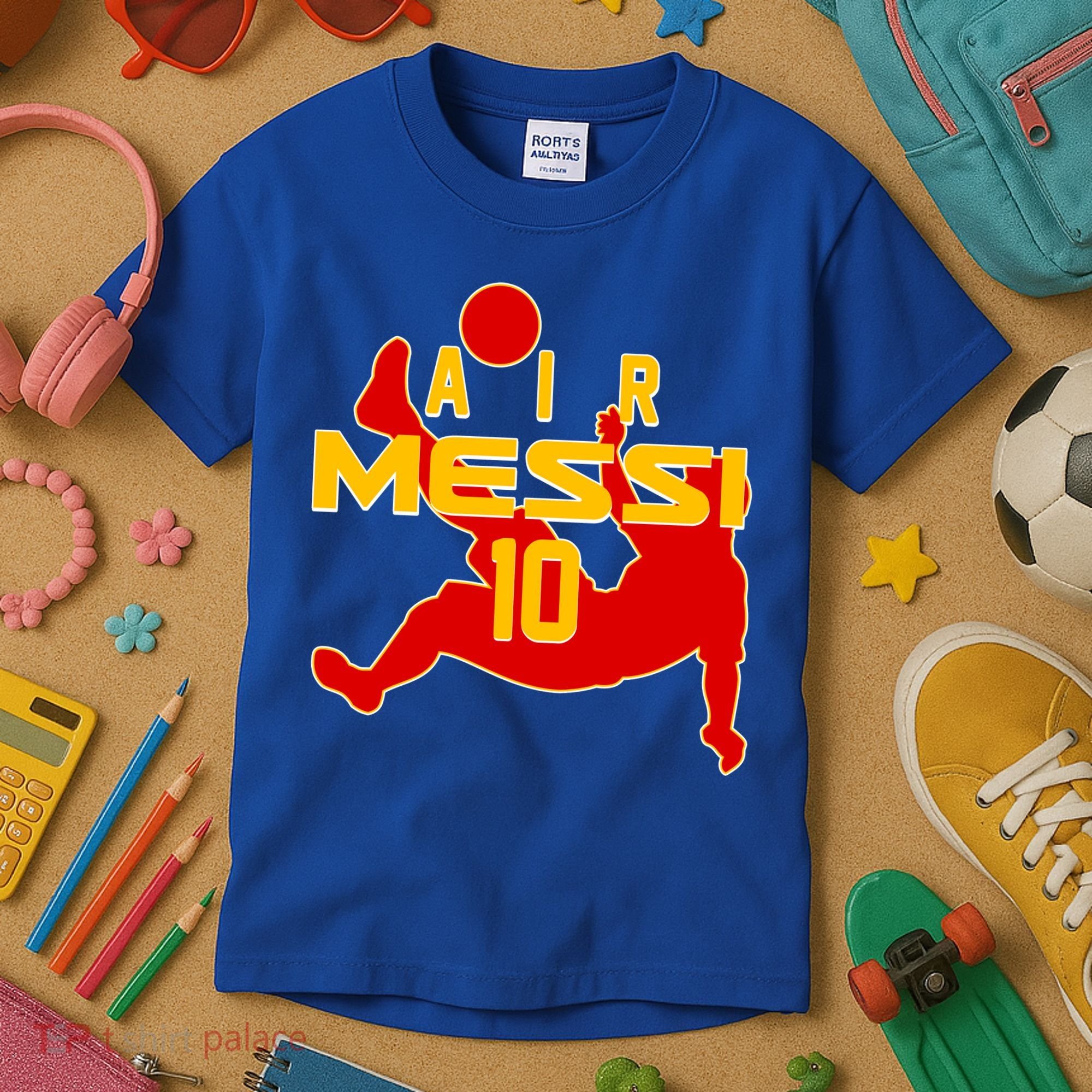 Air Messi No 10 Spain Soccer Futbol Kids T-Shirt