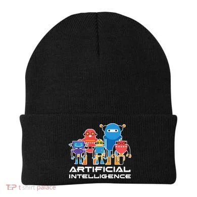Artificial Intelligence Robots Computer Science AI Beanie