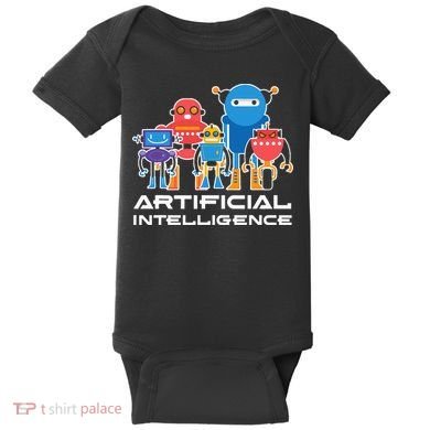 Artificial Intelligence Robots Computer Science AI Baby Bodysuit