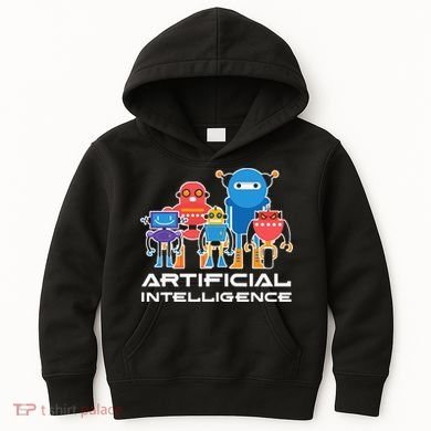 Artificial Intelligence Robots Computer Science AI Kids Hoodie