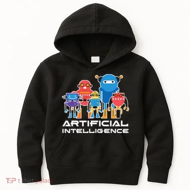 Artificial Intelligence Robots Computer Science AI Kids Hoodie