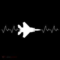 Airplane Pilot Air force Heartbeat Backpack thumb 2
