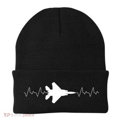 Airplane Pilot Air force Heartbeat Beanie