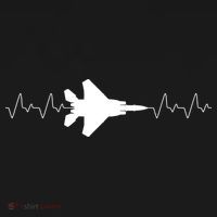 Airplane Pilot Air force Heartbeat Pajama Set thumb 2