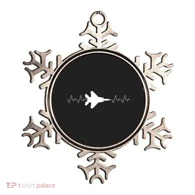 Airplane Pilot Air force Heartbeat Ornament